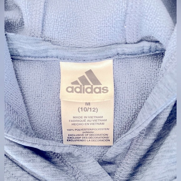 adidas kids’ hooded sweatshirt Size 10/12 - Picture 2 of 4